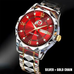Utah Utes |Custom Name Men Luxury Hand Watch Gifts For Fan