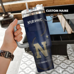 Navy Midshipmen | NCAA Custome Name Tumbler FT7625