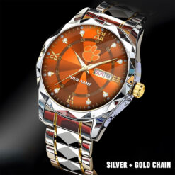 Clemson Tigers |Custom Name Men Luxury Hand Watch Gifts For Fan