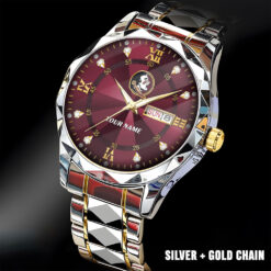 Florida State Seminoles |Custom Name Men Luxury Hand Watch Gifts For Fan