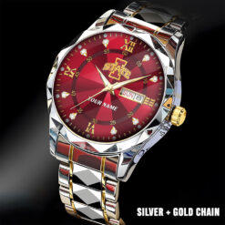 Iowa State Cyclones |Custom Name Men Luxury Hand Watch Gifts For Fan