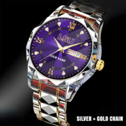 LSU TIGERS |Custom Name Men Luxury Hand Watch Gifts For Fan