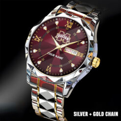 Mississippi State Bulldogs |Custom Name Men Luxury Hand Watch Gifts For Fan
