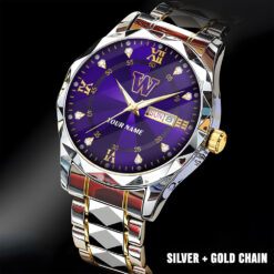 Washington Huskies |Custom Name Men Luxury Hand Watch Gifts For Fan