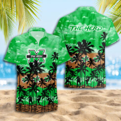 Marshall Thundering Herd Hawaiian Shirt Trending Summer.