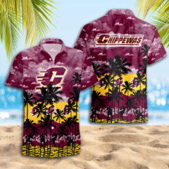 Central Michigan Chippewas Hawaiian Shirt Trending Summer.