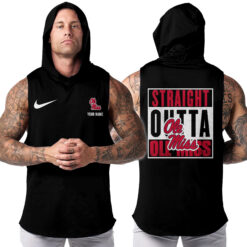Ole Miss Rebels | Custom Name Hooded Tank Top For Fans