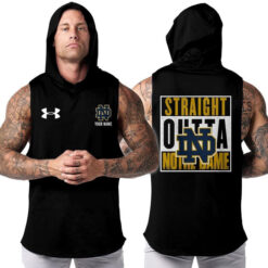 Notre Dame Fighting Irish | Custom Name Hooded Tank Top For Fans