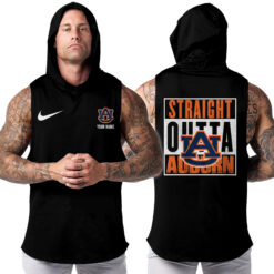 Auburn Tigers | Custom Name Hooded Tank Top For Fans