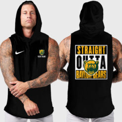 Baylor Bears | Custom Name Hooded Tank Top For Fans