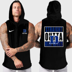 Duke Blue Devils | Custom Name Hooded Tank Top For Fans