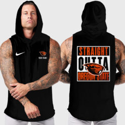 Oregon State Beavers | Custom Name Hooded Tank Top For Fans