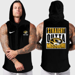 Missouri Tigers | Custom Name Hooded Tank Top For Fans