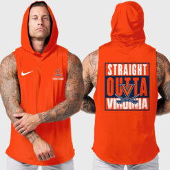 Virginia Cavaliers | Custom Name Hooded Tank Top For Fans