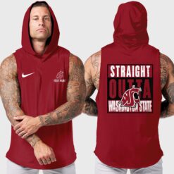 Washington State Cougars |Custom Name Hooded Tank Top For Fans