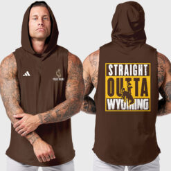 Wyoming Cowboys | Custom Name Hooded Tank Top For Fans