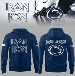 Penn State Nittany Lions NCAA Big10 2024 Nike Limited Iron Lion Navy Hoodie