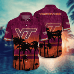 Virginia Tech Hokies Hawaii Shirt Short Style Hot Trending Summer NA21689