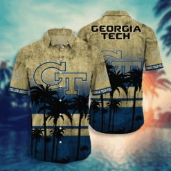 Georgia Tech Yellow Jackets Hawaii Shirt Short Style Hot Trending Summer NA21689