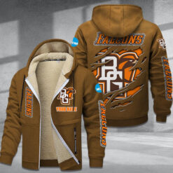 Bowling Green Falcons DMTZ1837 Hoodie Zip Velvet Coat