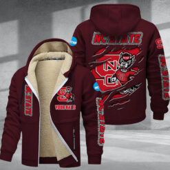 North Carolina State Wolfpack DMTZ1757 Hoodie Zip Velvet Coat