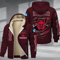 Arkansas State Red Wolves DMTZ1836 Hoodie Zip Velvet Coat