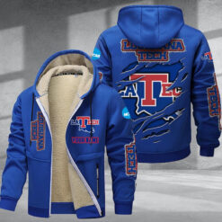 Louisiana Tech Bulldogs DMTZ1846 Hoodie Zip Velvet Coat