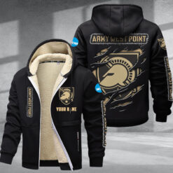 Army Black Knights DMTZ1834 Hoodie Zip Velvet Coat