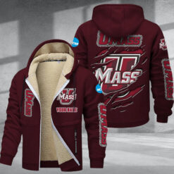 UMass Minutemen DMTZ1853 Hoodie Zip Velvet Coat