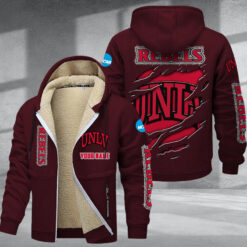 UNLV Rebels DMTZ1854 Hoodie Zip Velvet Coat