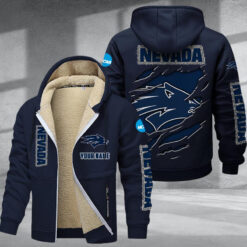 Nevada Wolf Pack DMTZ1826 Hoodie Zip Velvet Coat