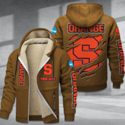 Syracuse Orange DMTZ1806 Hoodie Zip Velvet Coat
