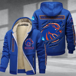 Boise State Broncos DMTZ1760 Hoodie Zip Velvet Coat