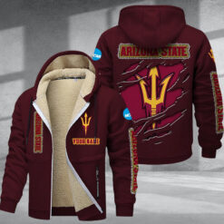 Arizona State Sun Devils DMTZ1764 Hoodie Zip Velvet Coat