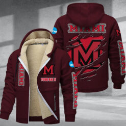 Miami RedHawks DMTZ1847 Hoodie Zip Velvet Coat