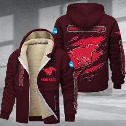 Smu Mustangs DMTZ1811 Hoodie Zip Velvet Coat