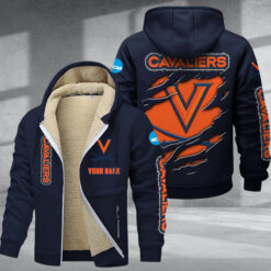 Virginia Cavaliers DMTZ1802 Hoodie Zip Velvet Coat