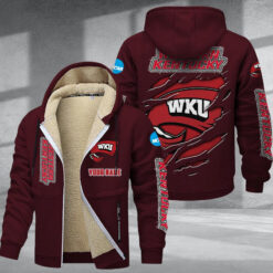 Western Kentucky Hilltoppers DMTZ1856 Hoodie Zip Velvet Coat