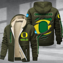 Oregon Ducks DMTZ1730 Hoodie Zip Velvet Coat