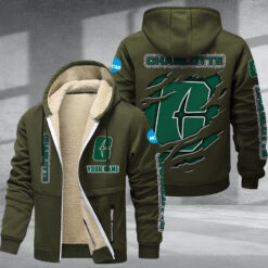 Charlotte 49ers DMTZ1839 Hoodie Zip Velvet Coat