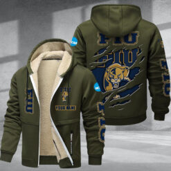 Fiu Panthers DMTZ1799 Hoodie Zip Velvet Coat