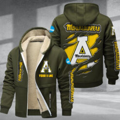 Appalachian State Mountaineers DMTZ1801 Hoodie Zip Velvet Coat