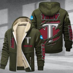 Troy Trojans DMTZ1769 Hoodie Zip Velvet Coat
