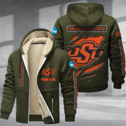 Oklahoma State Cowboys DMTZ1725 Hoodie Zip Velvet Coat