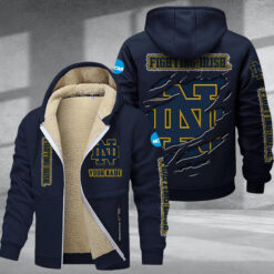 Notre Dame Fighting Irish DMTZ1734 Hoodie Zip Velvet Coat