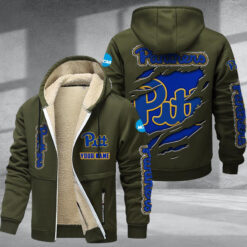 Pittsburgh Panthers DMTZ1814 Hoodie Zip Velvet Coat