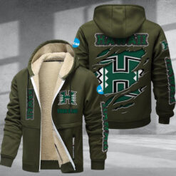 Hawaii Rainbow Warriors DMTZ1805 Hoodie Zip Velvet Coat