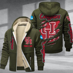 Houston Cougars DMTZ1765 Hoodie Zip Velvet Coat