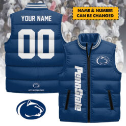 Penn State Nittany Lions - Personalized Unisex Sleeveless Puffer Jacket FT91225