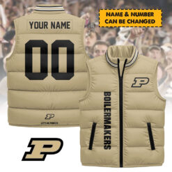Purdue Boilermakers - Personalized Unisex Sleeveless Puffer Jacket FT91225